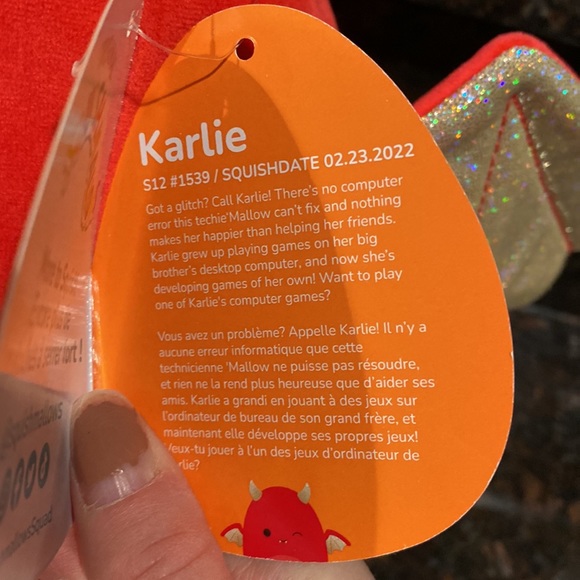 (1) NWT Karlie the Bat 12 inch Squishmallows - Picture 3 of 3